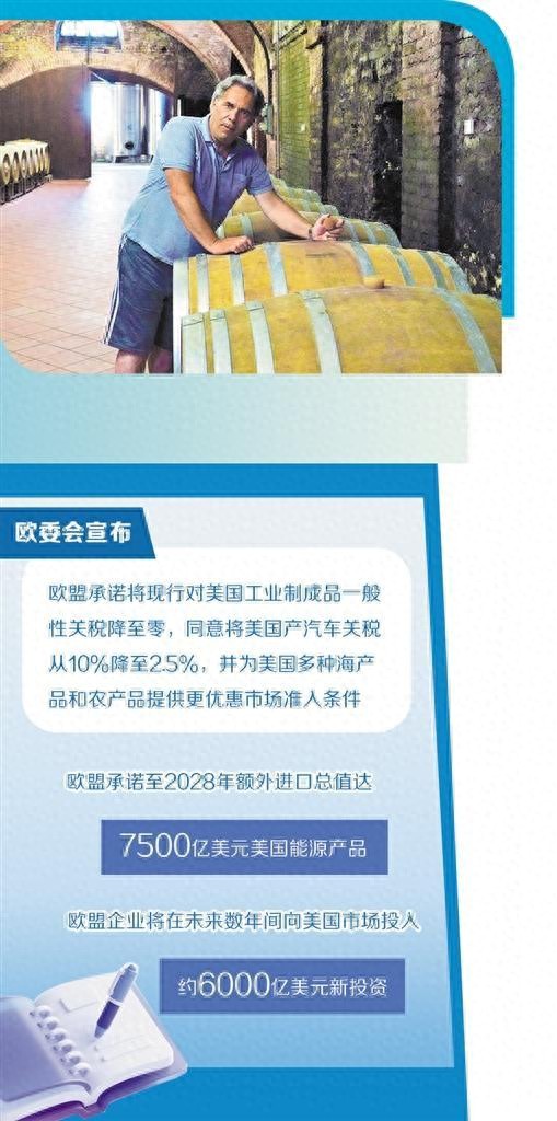 欧美关税新协议引发欧盟内强烈批评